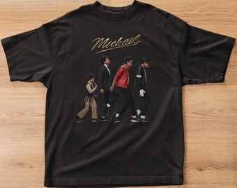 Michael Jackson Shirt | Unisex Organic Oversized High Neck T-shirt | Vintage 90s Graphic Tee | King Of Pop Streetwear | Music Legend Gift