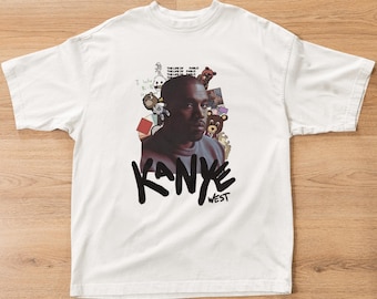 Kanye West Shirt | Unisex Organic Oversized High Neck T-shirt | Graduation To Pablo Graphic Tee | Iconic Hip Hop Streetwear | Rap Fan Gift