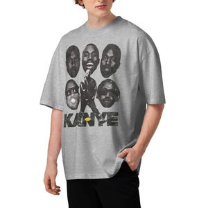 Unisex organic oversized high neck t-shirt