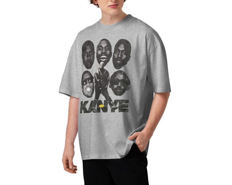 Unisex organic oversized high neck t-shirt