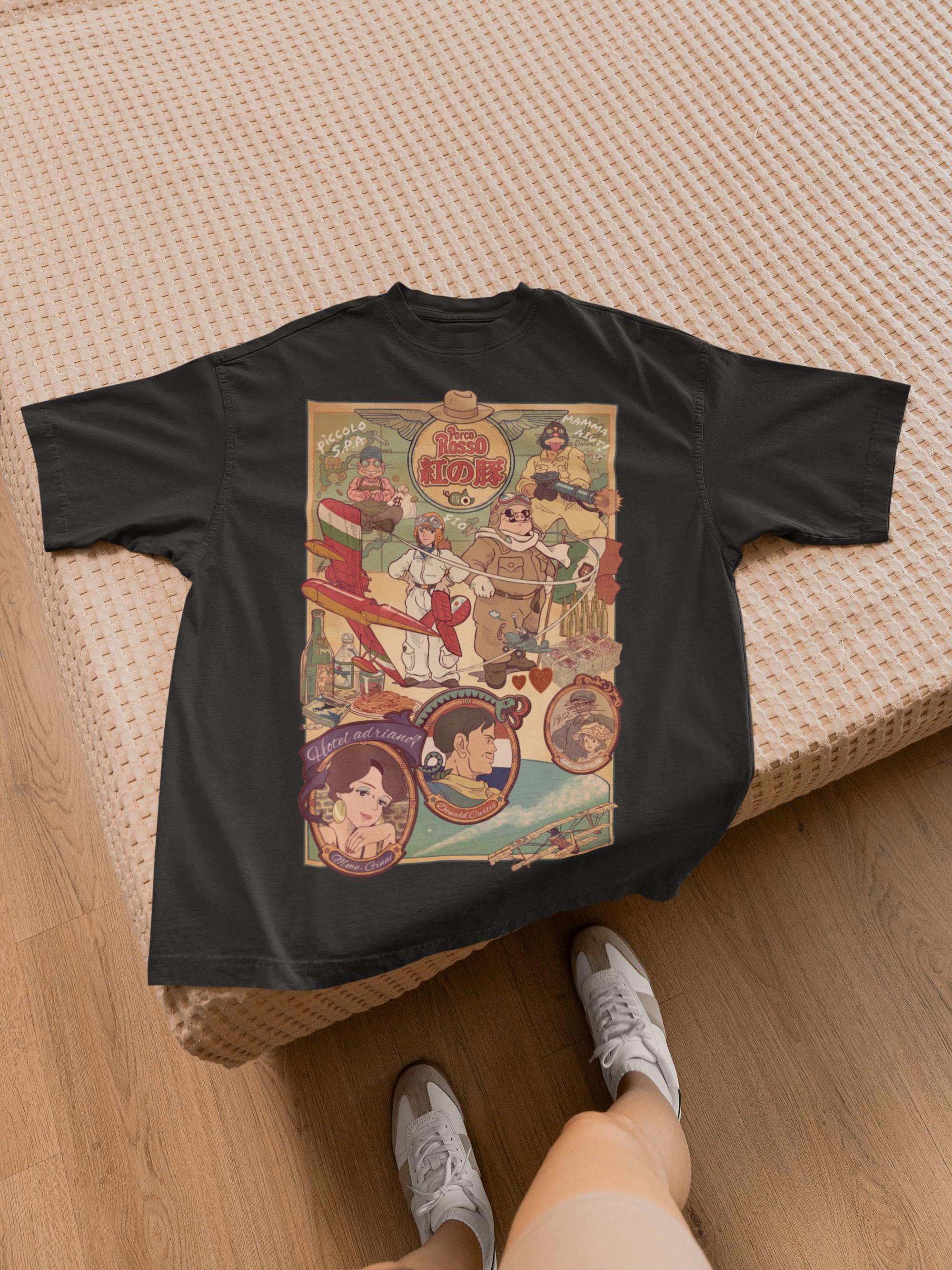 Porco rosso shirt - Etsy 日本