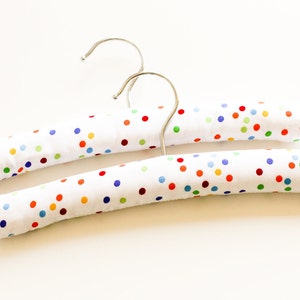 Baby spotty padded hangers -set of two