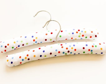 Baby spotty padded hangers -set of two