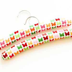 Baby padded hangers in butterflies - set of two