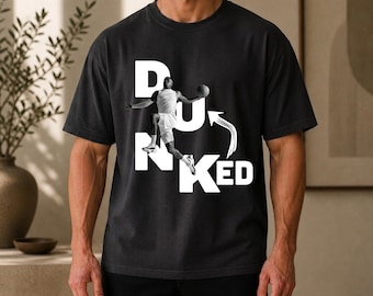 Dunked Basketball Shirt, Funny Basketball Shirt, Dunked Hooper Tee, Streetball Gift for Basketball Player