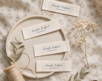 Aangepaste kledinglabels voor handgemaakte artikelen, gepersonaliseerde naailabels, cadeaukaartjes