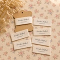 Custom Fabric Labels for Handmade Business, Personalized Sew In Tags for Small Shop Owners