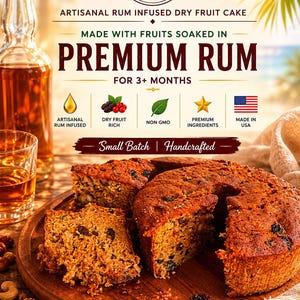Reichhaltiger Obstkuchen mit Rum in Dose - 2,2 lb