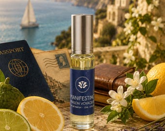 Manifesting 15ml Eau de Parfum Travel Size Unisex · Bergamot Lime Citrus Cardamom · Mediterranean Perfumerie · Maison Voyageur Madrid