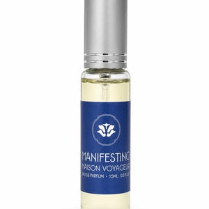 Manifesting Discovery 15ml · Eau de Parfum lime lemon bergamot · unisex travel-size fragrance · Maison Voyageur Madrid