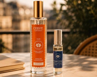 Certainty Perfume Gift Set 100ml + 15ml Travel · Vanilla Caramel Cedar + Bergamot Citrus · Mediterranean Perfumerie · Maison Voyageur Madrid