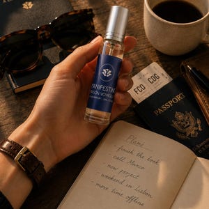 Manifesting 15ml hero shot · travel size unisex · bergamot lime citrus · the invitation · French parfumerie Madrid