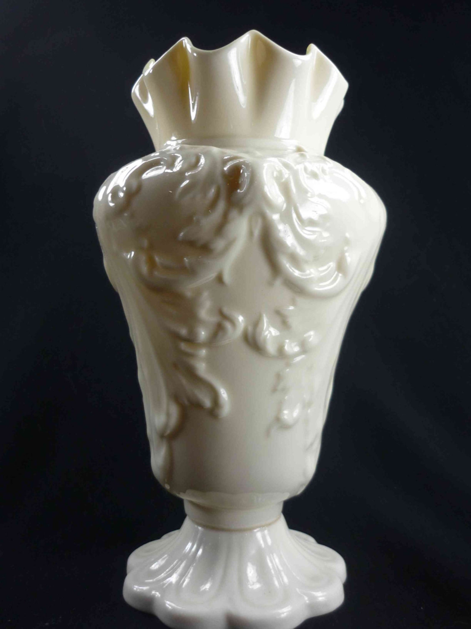 Belleek Rathmore Vase 7th Mark Cob Luster Inside Vintage Etsy