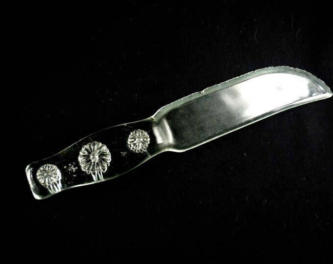 Vintage Glass Knife With Daisy Handle for Cake or Fruit Etsy