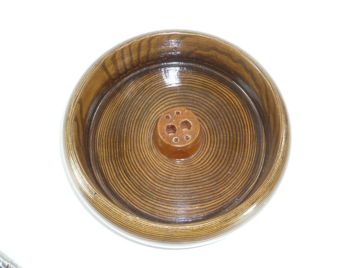 Wood Nut Bowl with Nutcracker and 4 Picks Etsy