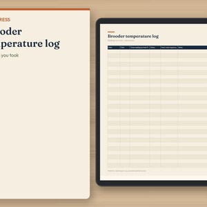 Registro de cría de codornices y calculadora de costos de huevos / Cuenta regresiva para la eclosión, registro de incubadora, registro de temperatura de criadora, seguimiento de puesta y alimentación / PDF imprimible, Excel imagen 5
