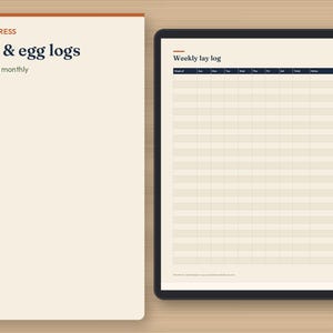 Registro de cría de codornices y calculadora de costos de huevos / Cuenta regresiva para la eclosión, registro de incubadora, registro de temperatura de criadora, seguimiento de puesta y alimentación / PDF imprimible, Excel imagen 6