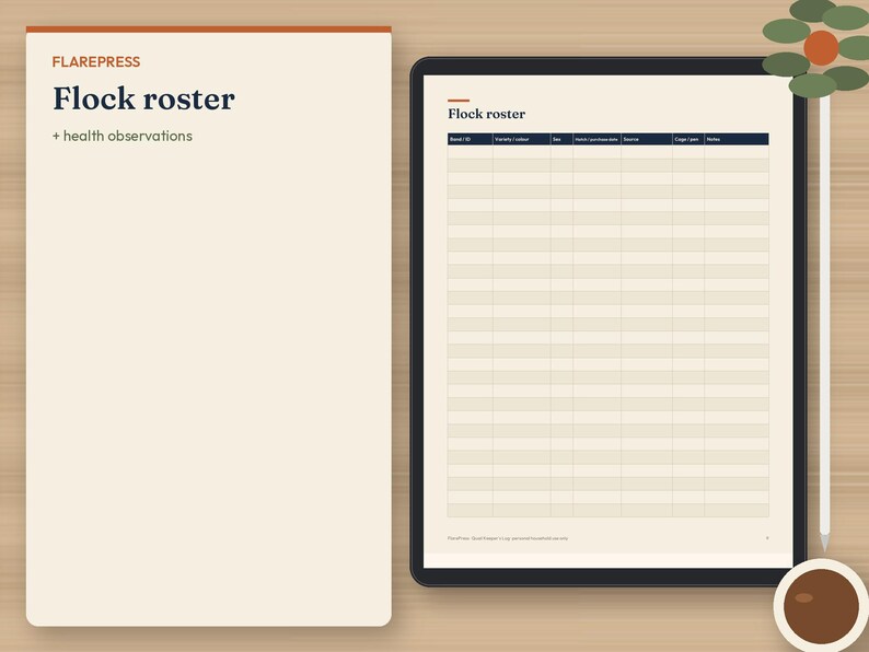 Registro de cría de codornices y calculadora de costos de huevos / Cuenta regresiva para la eclosión, registro de incubadora, registro de temperatura de criadora, seguimiento de puesta y alimentación / PDF imprimible, Excel imagen 7