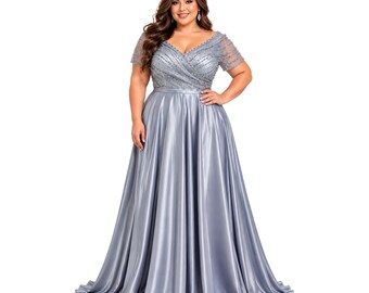 Cindy-50533 Elegant Long Dress with Off-Shoulder Design and Flowing Skirt for Special Occasions Formal Womenswear Elegance