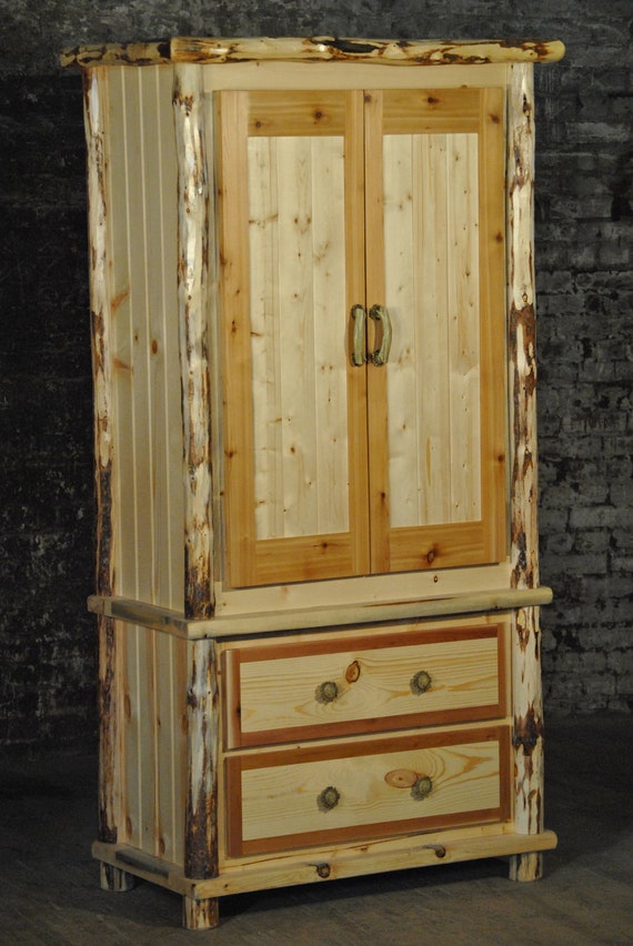 Items similar to Log Dresser/ Armoire on Etsy