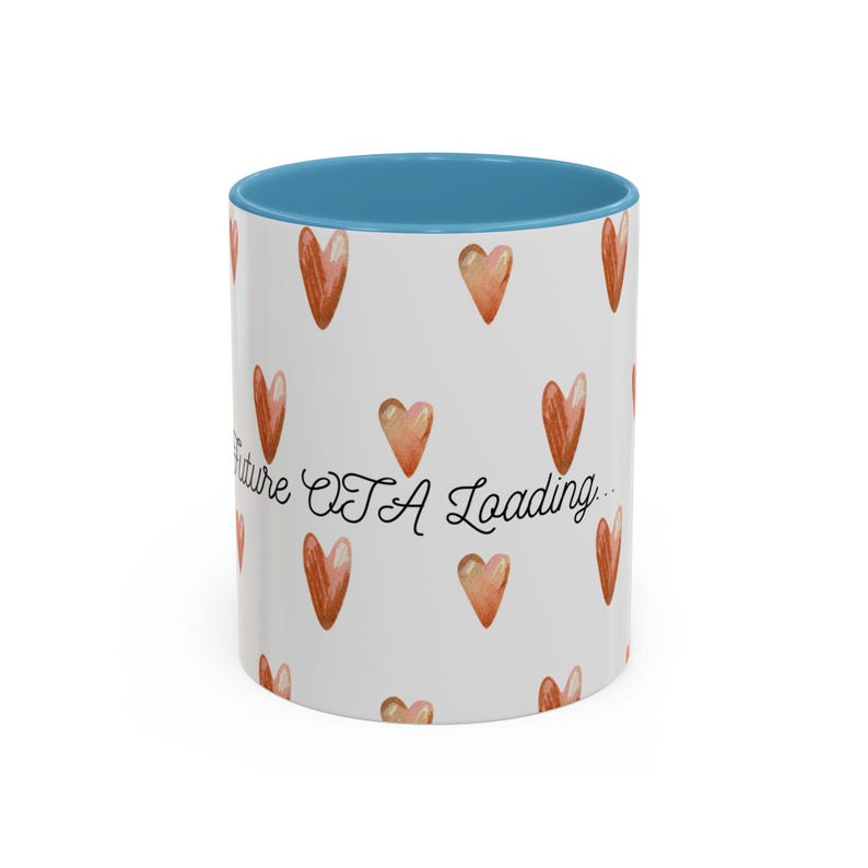 OTA Loading heart pattern Accent Coffee Mug | 11oz 15oz image 8