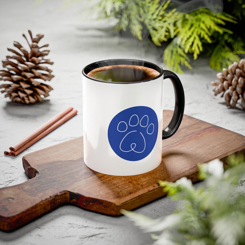Tasse „Menschen gut behandeln, Hunde verwöhnen“ | Keramik-Kaffeetasse (325 ml, 440 ml) Bild 1