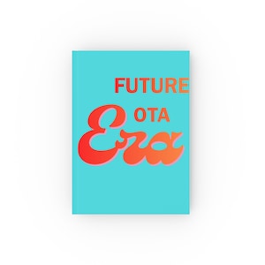 Dziennik z ery Future OTA | Notatnik w twardej oprawie, projekt retro zdjęcie 2