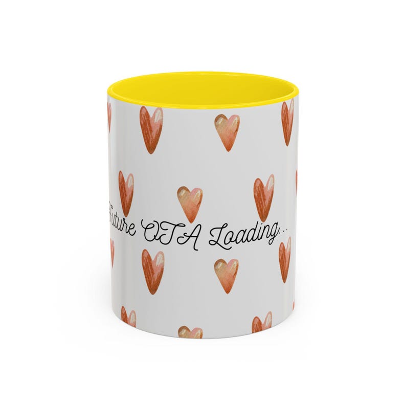 OTA Loading heart pattern Accent Coffee Mug | 11oz 15oz image 10