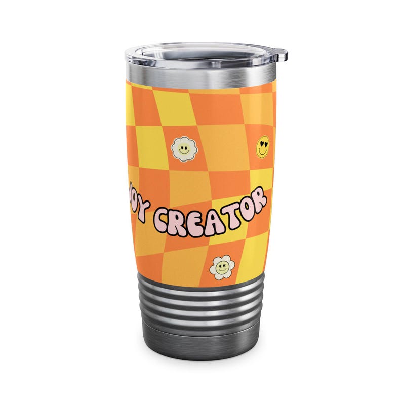 Professional Joy Check Tumbler | 20oz Ringneck Travel Cup image 8