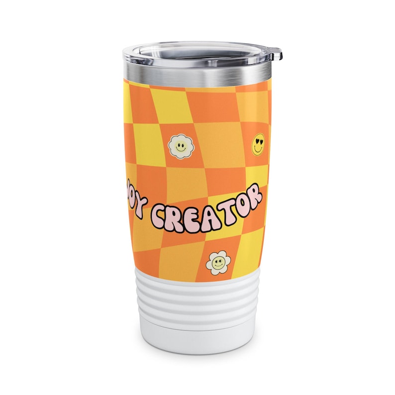 Professional Joy Check Tumbler | 20oz Ringneck Travel Cup image 4