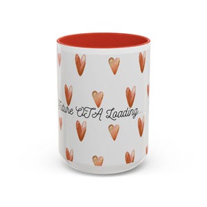 OTA Loading heart pattern Accent Coffee Mug | 11oz 15oz image 7