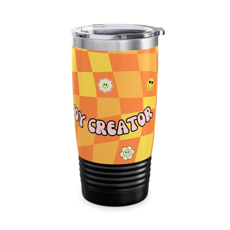 Professional Joy Check Tumbler | 20oz Ringneck Travel Cup image 12