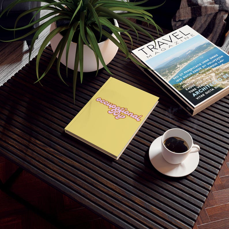 Occupational Joy Journal | Hardback Notebook, Smiley Face Cover image 1