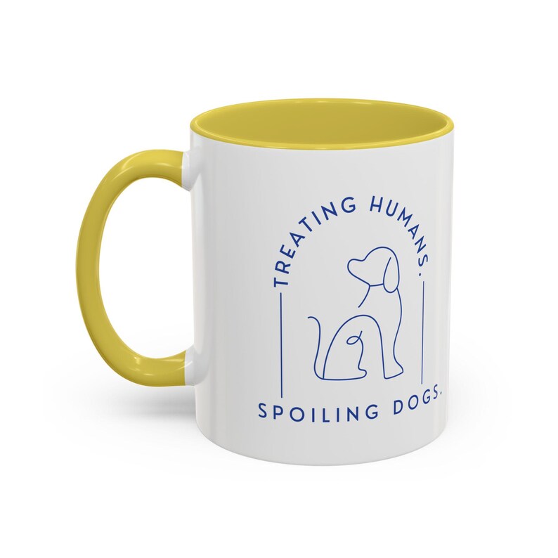 Tasse „Menschen gut behandeln, Hunde verwöhnen“ | Keramik-Kaffeetasse (325 ml, 440 ml) Bild 17