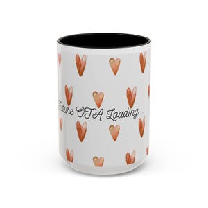 OTA Loading heart pattern Accent Coffee Mug | 11oz 15oz image 6
