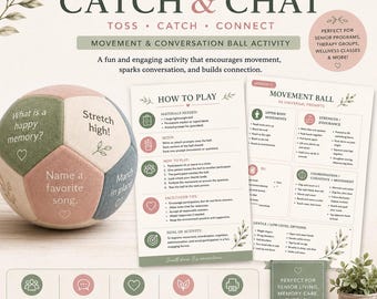 Movement and Conversation Ball Activity for Seniors (Catch & Chat)