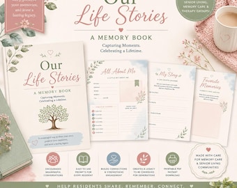 Life Story Memory Book for Older Adults | Reminiscence Activity | Dementia & Senior Resource