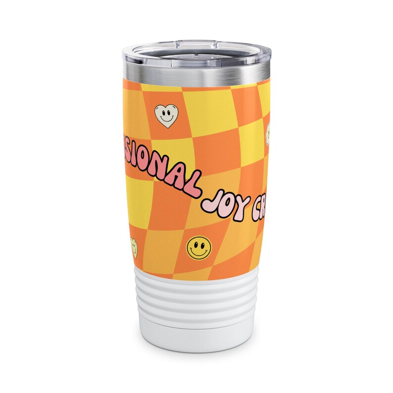 Professional Joy Check Tumbler | 20oz Ringneck Travel Cup image 1