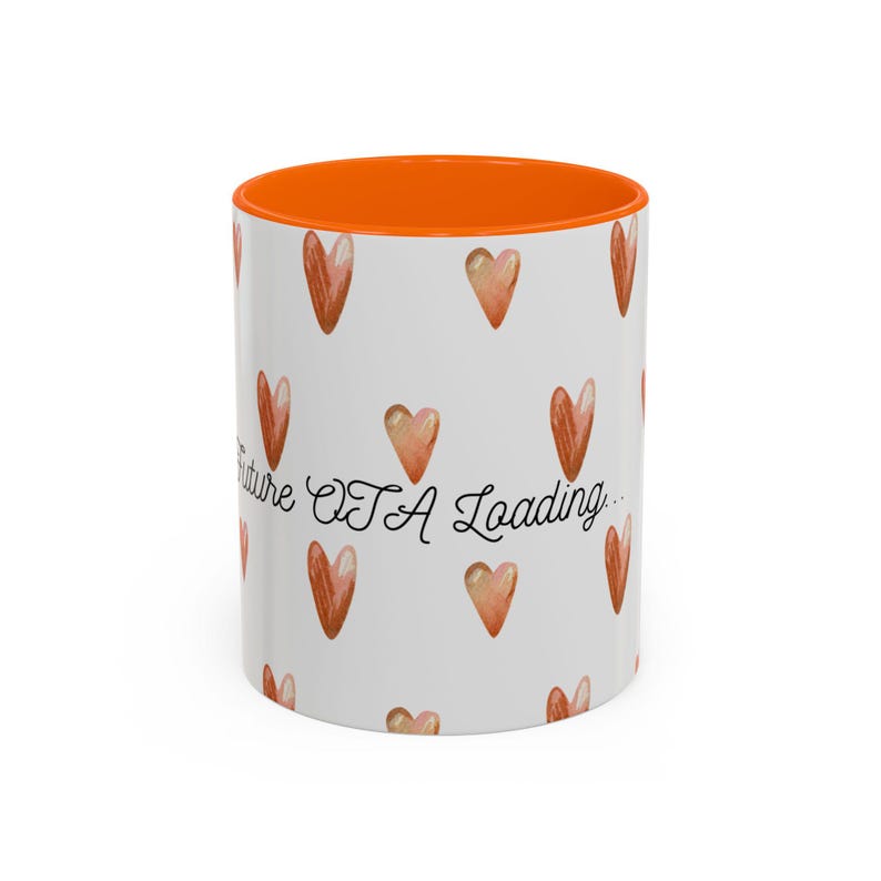 OTA Loading heart pattern Accent Coffee Mug | 11oz 15oz image 9