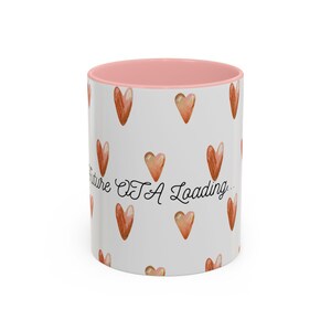 OTA Loading heart pattern Accent Coffee Mug | 11oz 15oz image 4