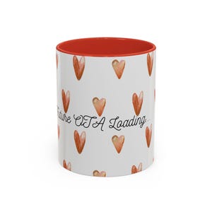 OTA Loading heart pattern Accent Coffee Mug | 11oz 15oz image 5