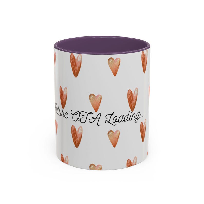 OTA Loading heart pattern Accent Coffee Mug | 11oz 15oz image 11