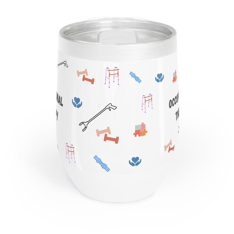 Occupational Therapy Wine Tumbler, Funny OT Gift, Occupational Therapist Cup, COTA Gift, Therapist Appreciation Gift image 2