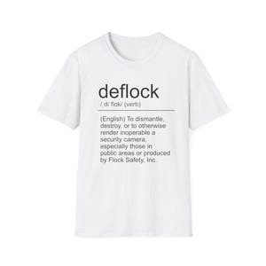 T-shirt « Définition de Deflock » | T-shirt de protestation style dictionnaire
