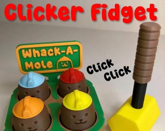 Whack A Mole Clicker Fidget Toy