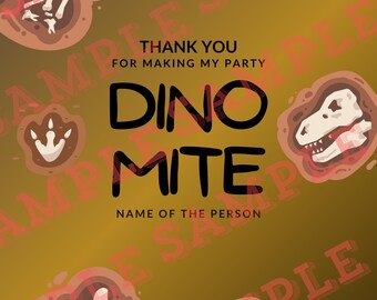 Personalized Dinosaur Keychain | Custom Name Dino Party Favor