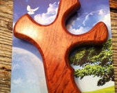 African Bubinga Wood Calming Cross