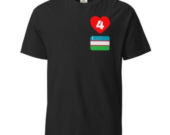 Heart4Uzbekistan World Cup - unisex garment-dyed heavyweight t-shirt