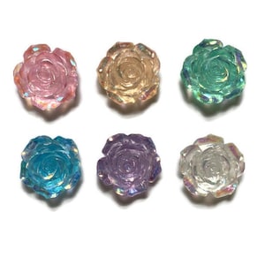 Rose Magnets + Tin | Flower Magnets | Fridge Magnets | Refrigerator Magnets | Colorful Floral Magnets | Pretty Rose Magnets | #O1