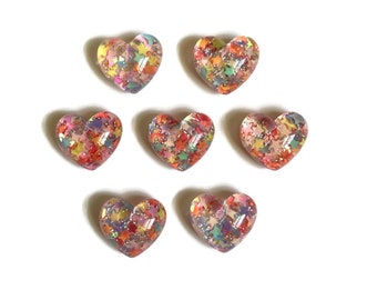 Heart Magnets + Tin | Fridge Magnets | Kawaii Magnets | Refrigerator Magnet | Heart Decor | Star in Heart Magnets | Cute Heart Magnets | #G2